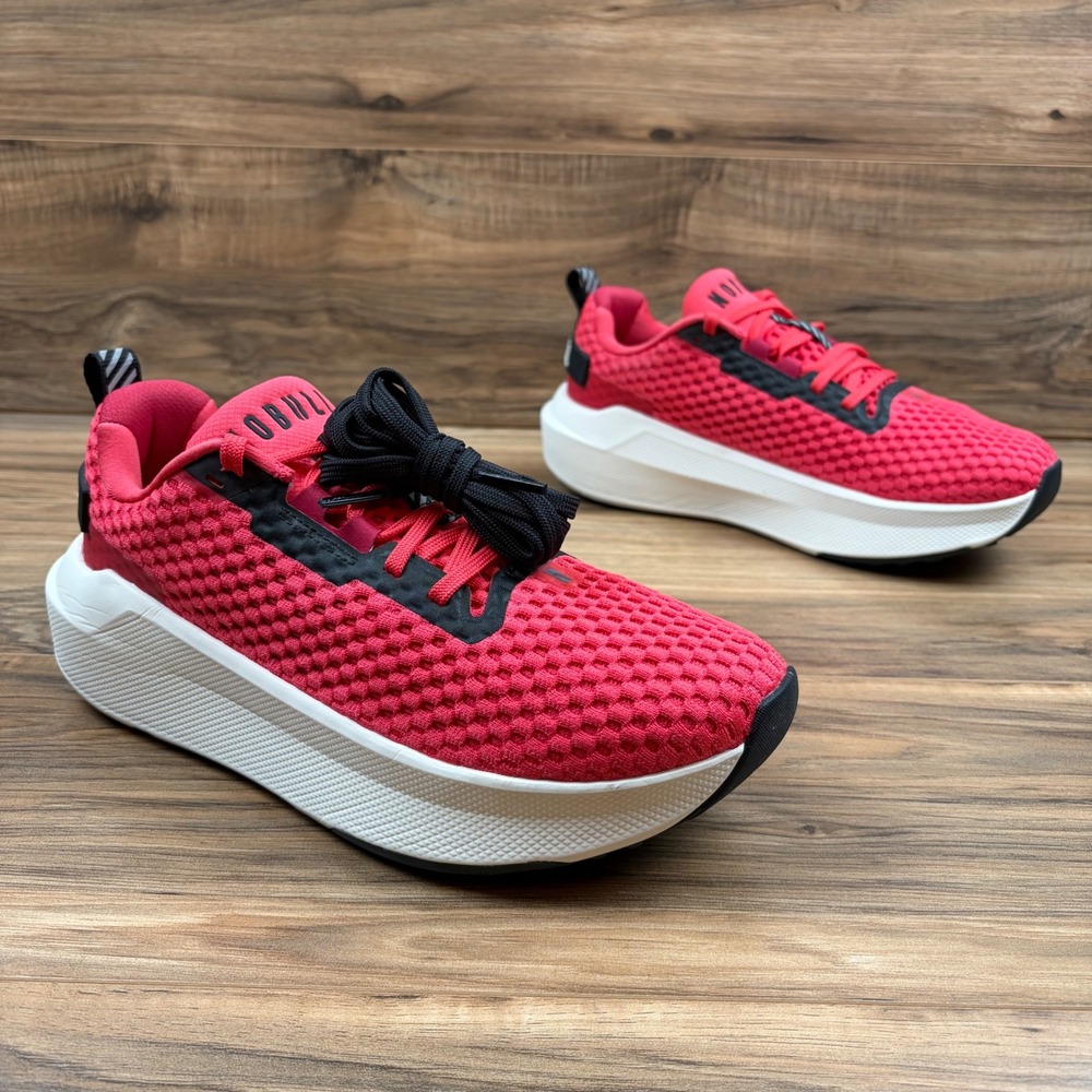 NOBULL Journey 2 Mens 10.5 Womens 12 Pink Red Running Gym Training Low Top Shoes